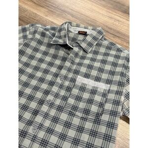 Nike‎ 6.0 Button Shirt Mens Size Small Plaid Short Sleeve Front Pocket